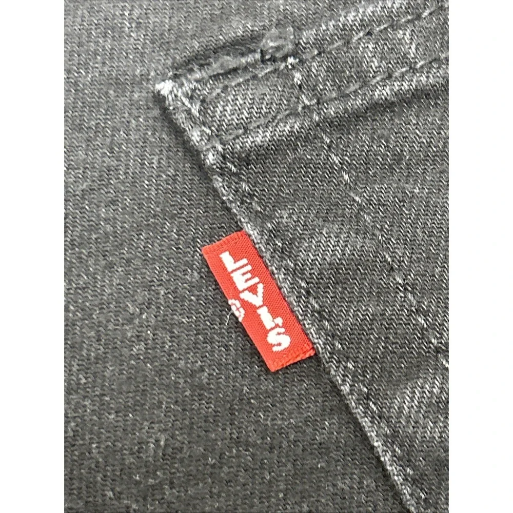 Levi's 511 Slim Fit Dark Wash Black Premium Denim Jeans Mens 36x29.5